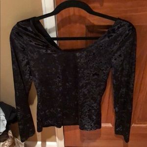 Brand new velour top